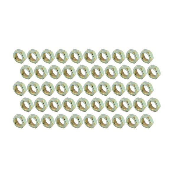 Allstar Performance 0.75-16 in. Left Hand Steel Jam Nuts, 50PK ALL18263-50 - main